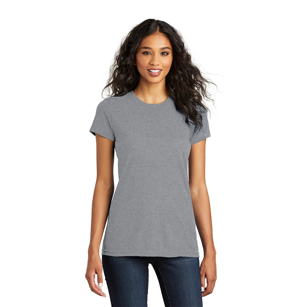 District Women’s Fitted The Concert Tee Decorated - Heather Grey