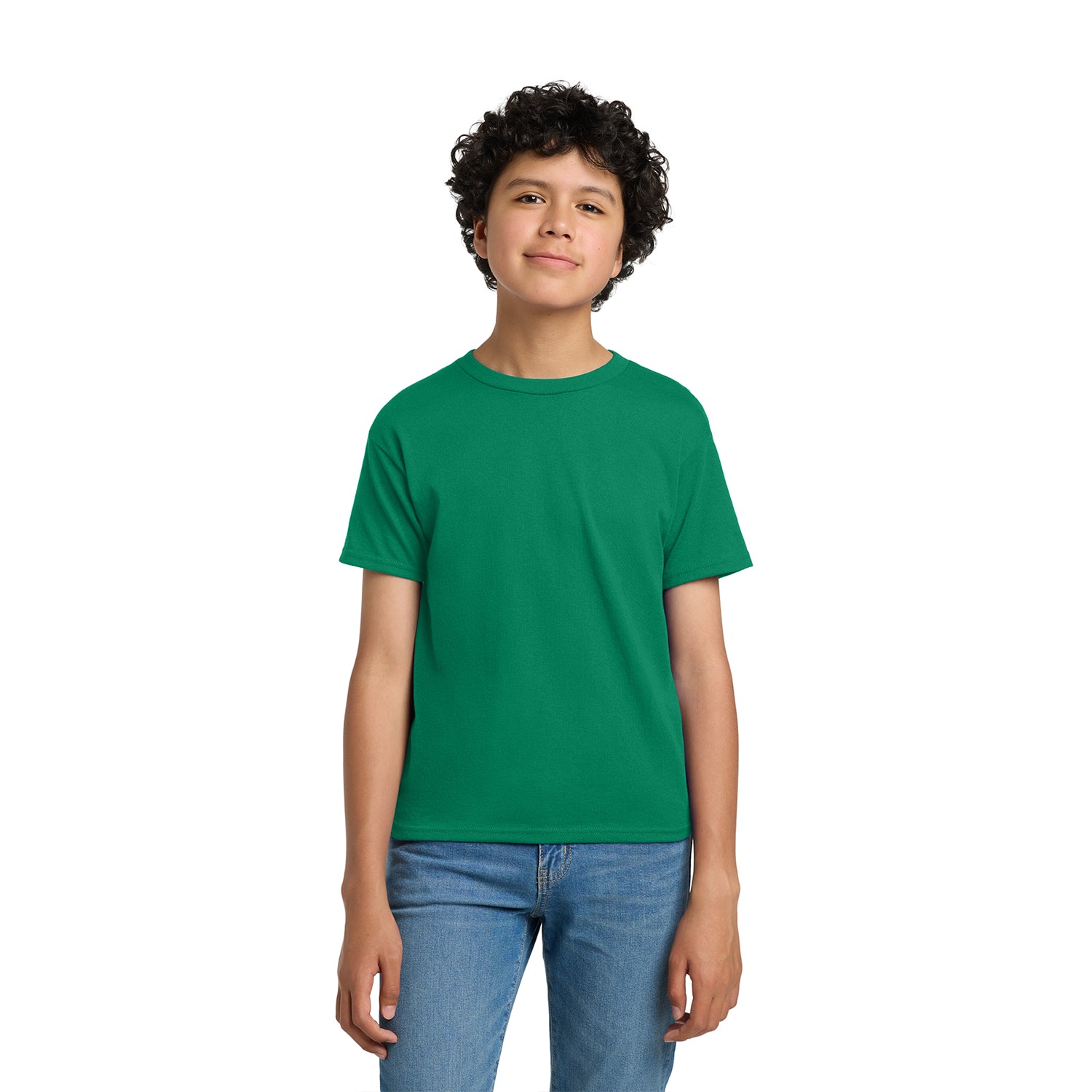 Hanes - Youth EcoSmart 50/50 Cotton/Poly T-Shirt Decorated - Kelly Green