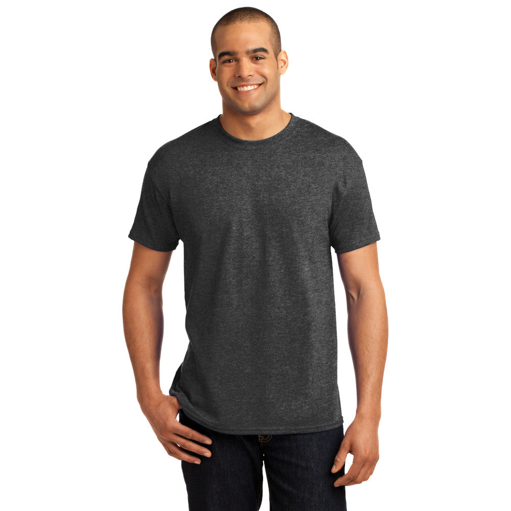 Hanes - EcoSmart 50/50 Cotton/Poly T-Shirt Decorated - Charcoal Grey Heather (PMS 432C)