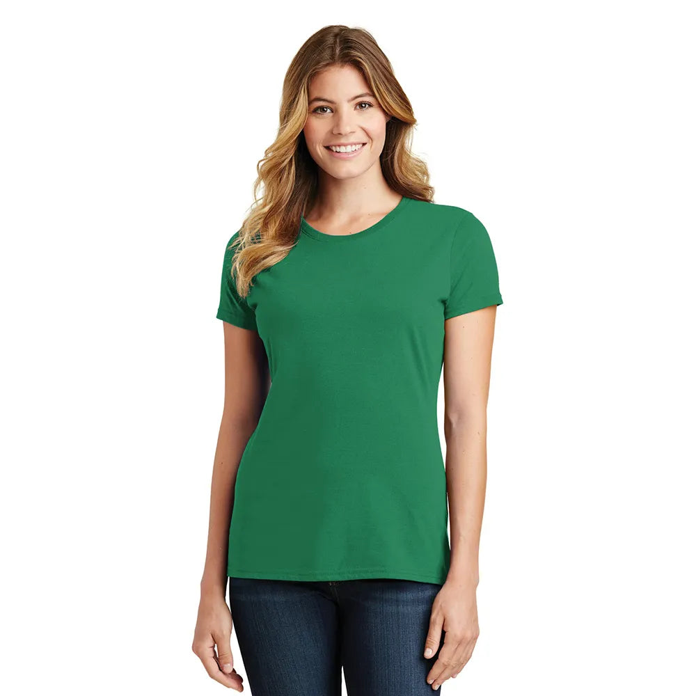 Port & Company Women's Fan Favorite Tee Decorated - Athletic Kelly Green