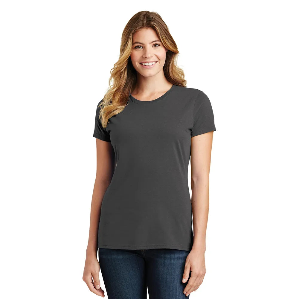 Port & Company Women's Fan Favorite Tee Decorated - Charcoal Grey