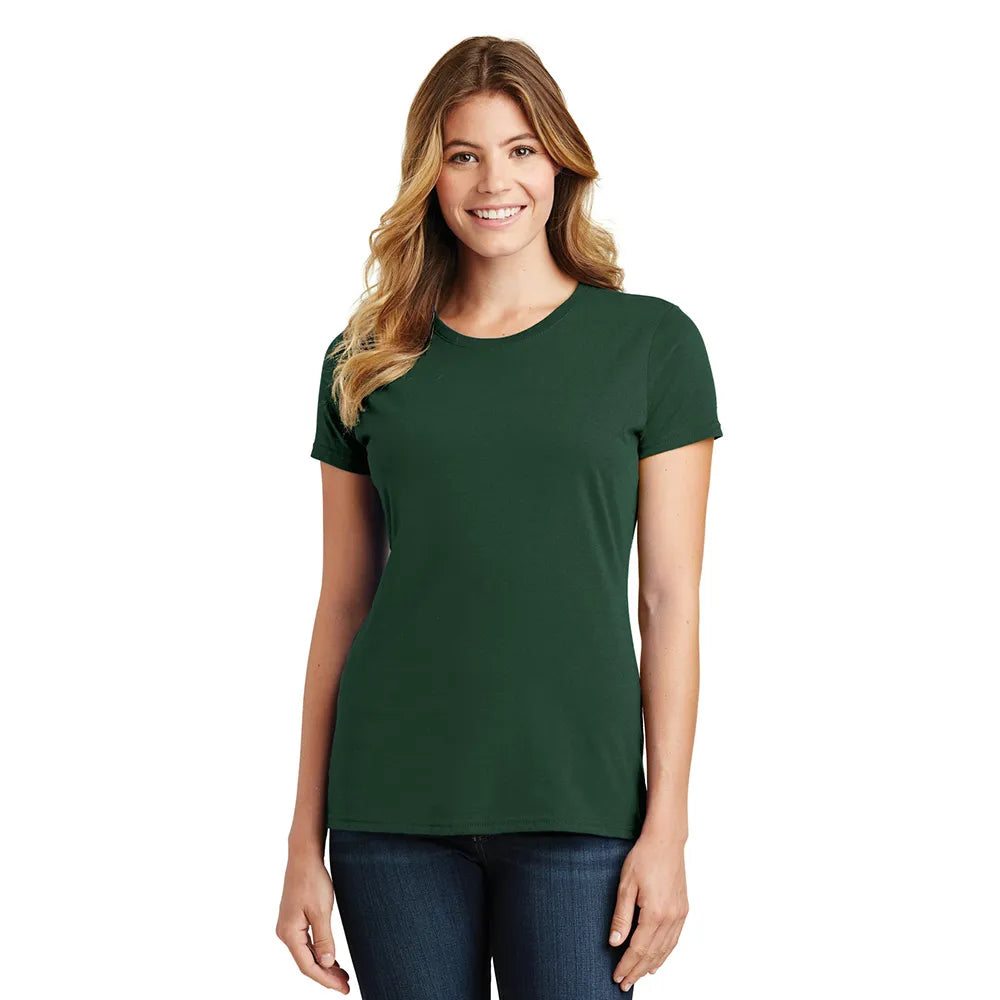 Port & Company Women's Fan Favorite Tee Decorated - Forest Green