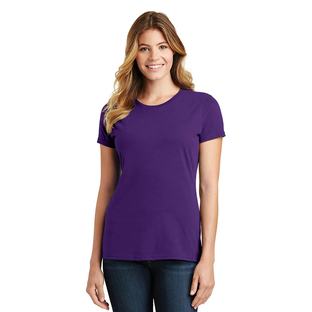 Port & Company Women's Fan Favorite Tee Decorated - Team Purple