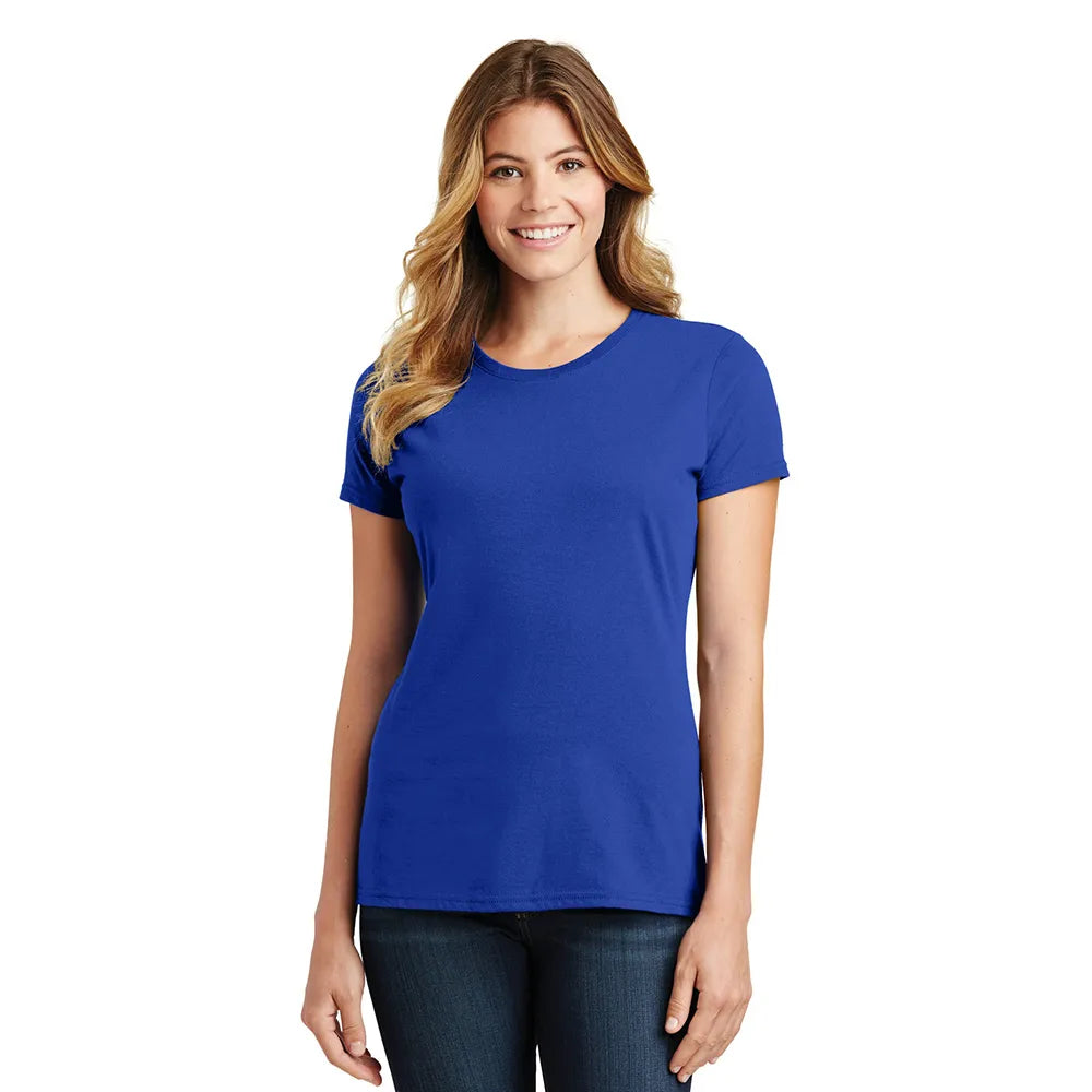 Port & Company Women's Fan Favorite Tee Decorated - True Royal Blue