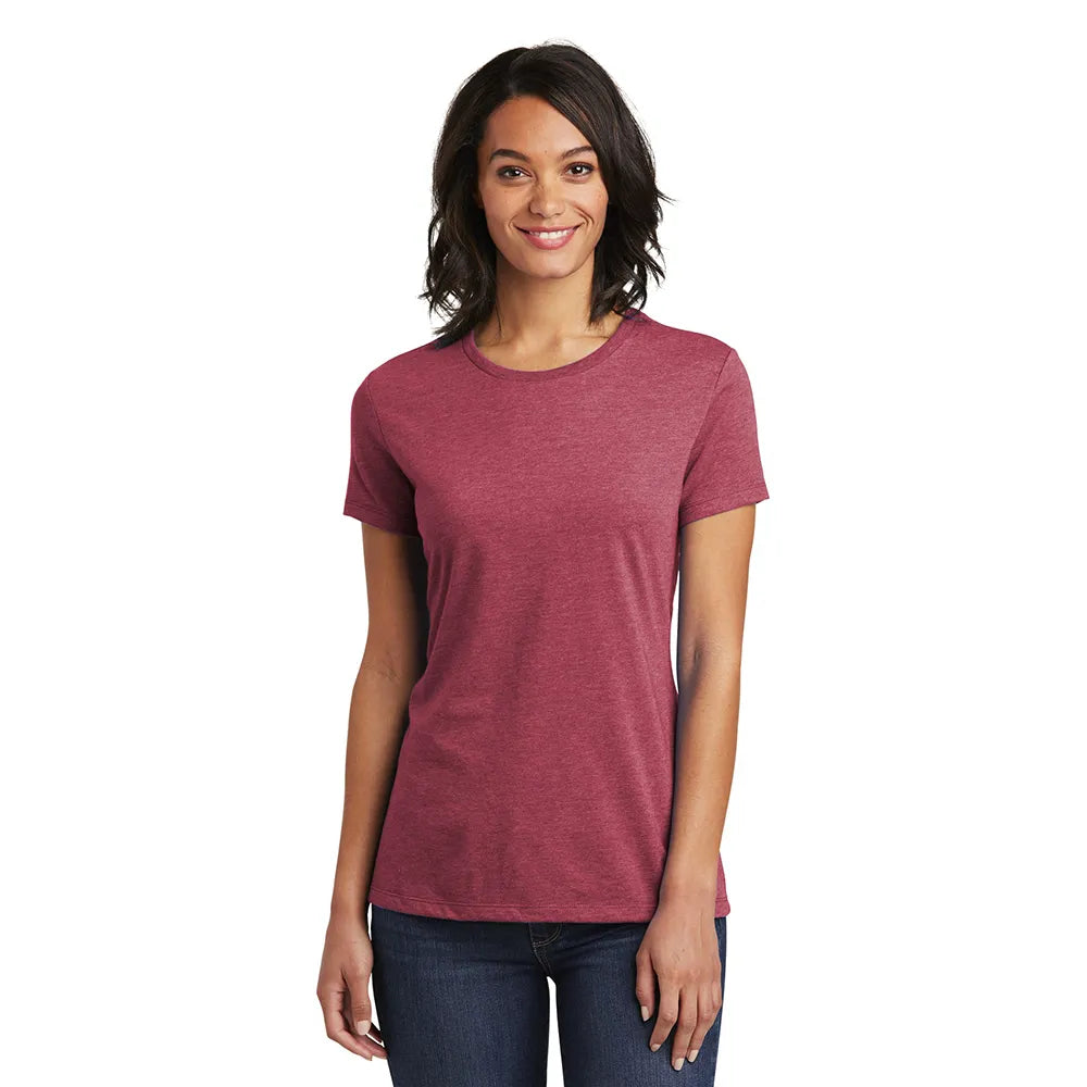 District Women’s Very Important Tee Decorated - Heathered Cardinal Red