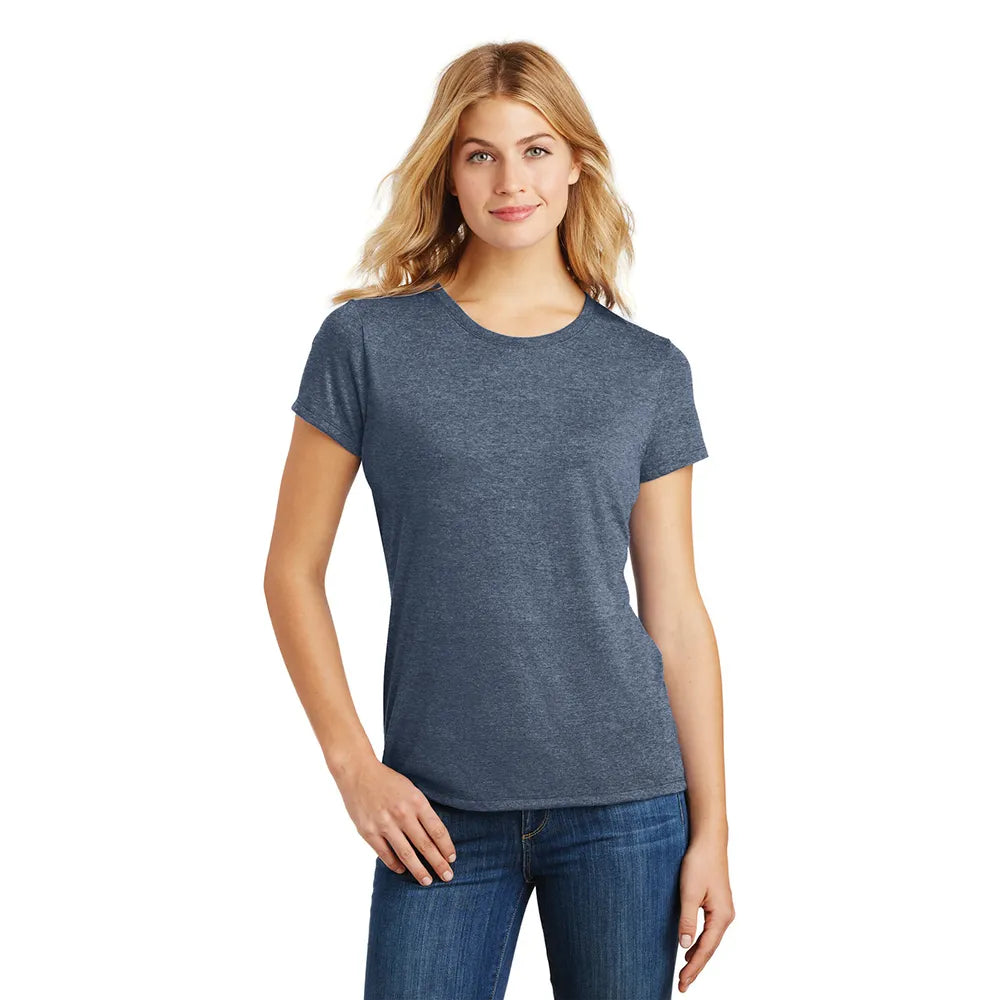 District Women’s Perfect Tri Tee Decorated - Navy Blue Frost