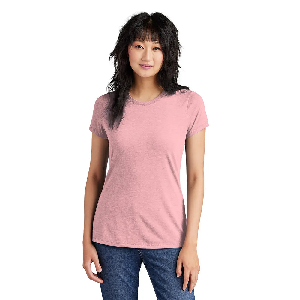 District Women’s Perfect Tri Tee Decorated - Wisteria Heather Pink