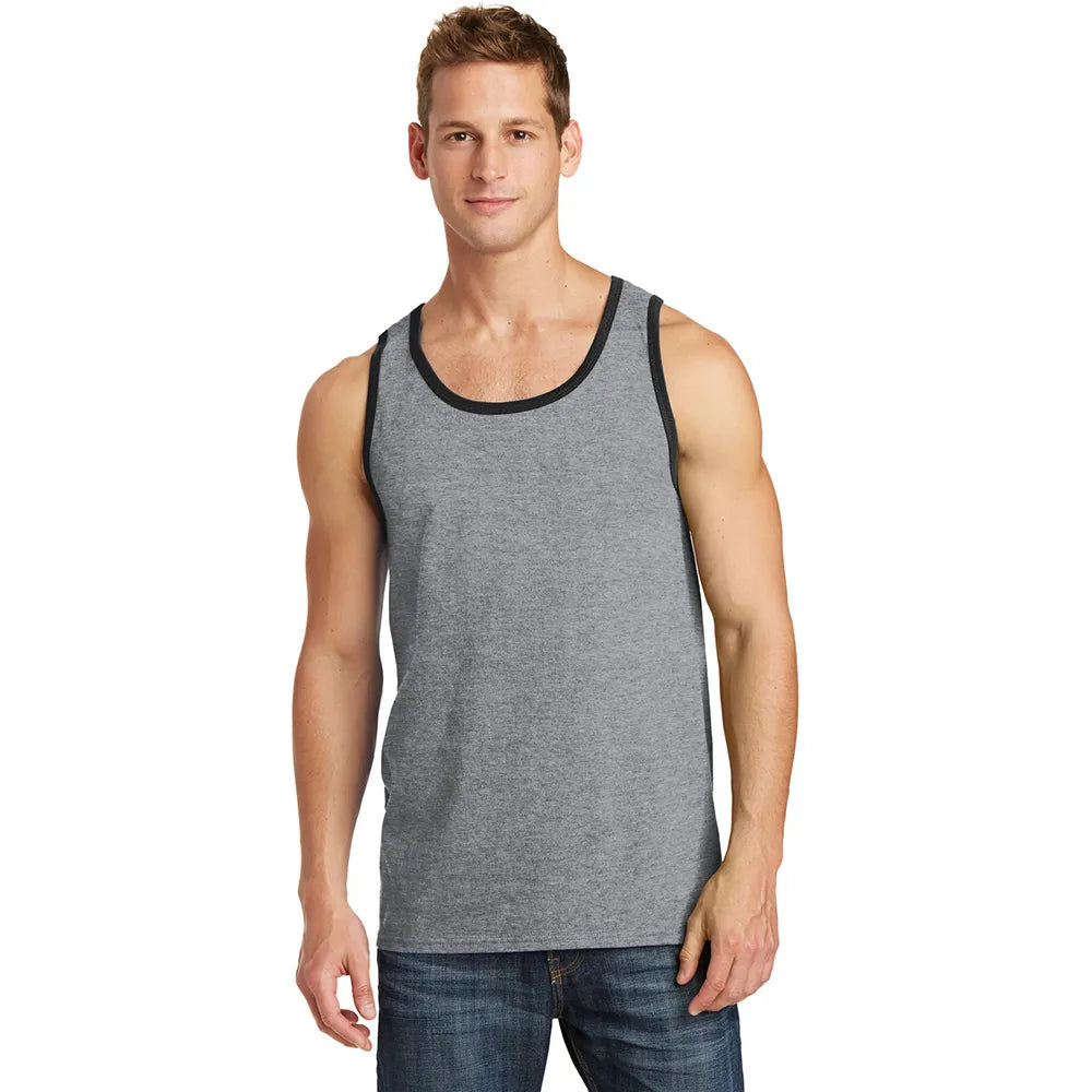 Port & Company Core Cotton Tank Top Decorated - Jet Black
