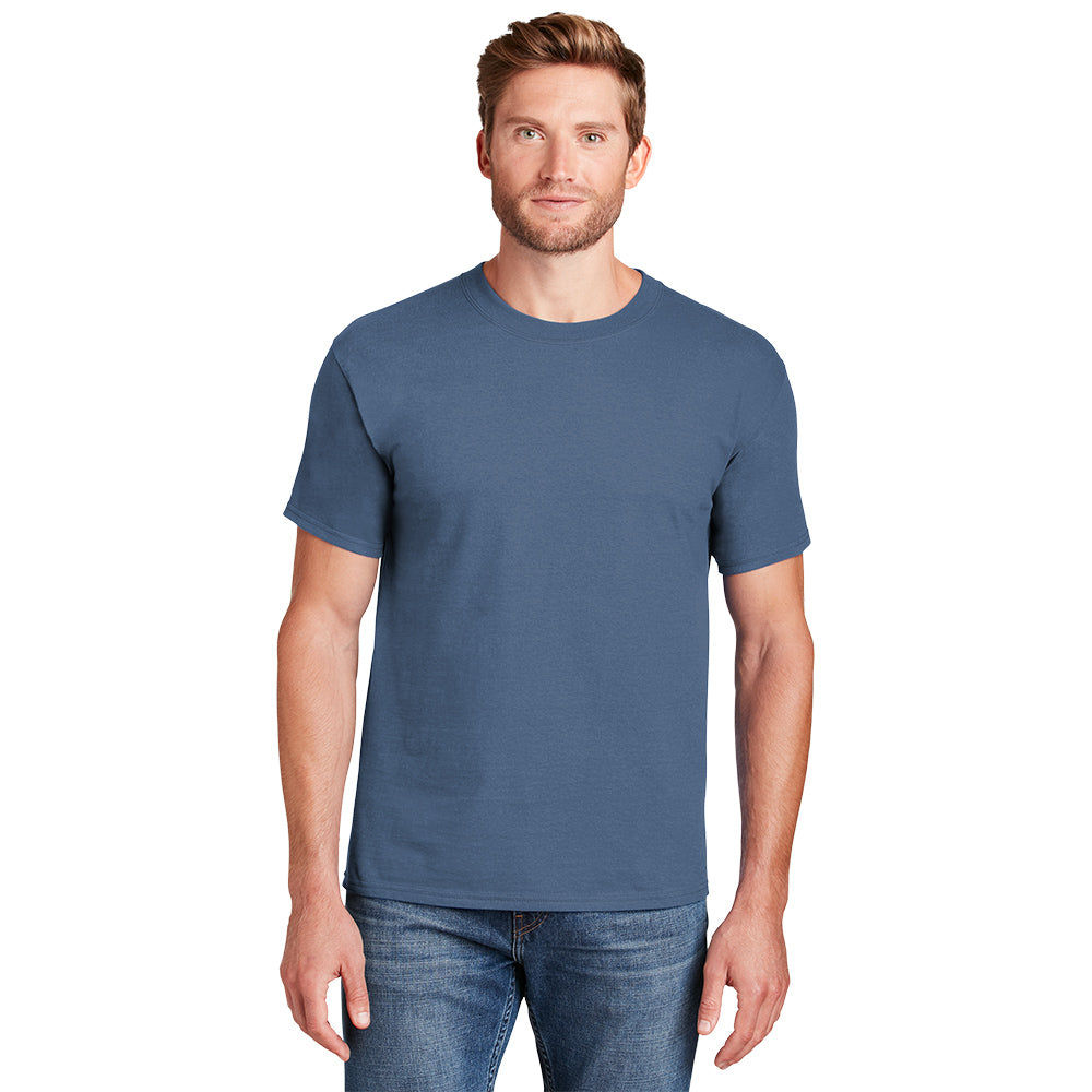 Hanes Beefy-T - 100% Cotton T-Shirt Decorated - Deep Royal Blue (PMS 662C)