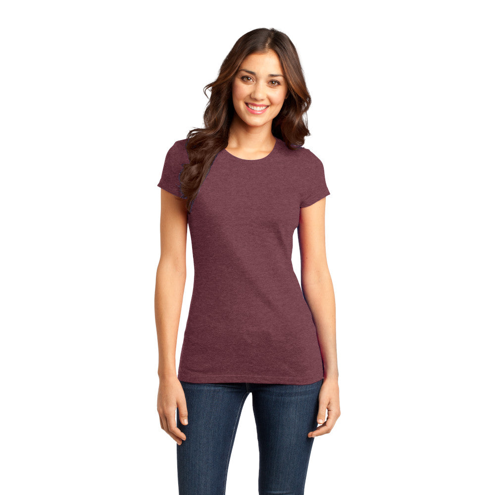 District Women’s Fitted Very Important Tee Decorated - Heathered Navy Blue