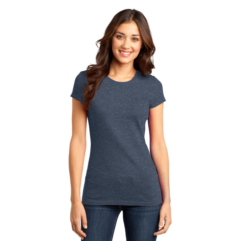 District Women’s Fitted Very Important Tee Decorated - Heathered Royal Blue