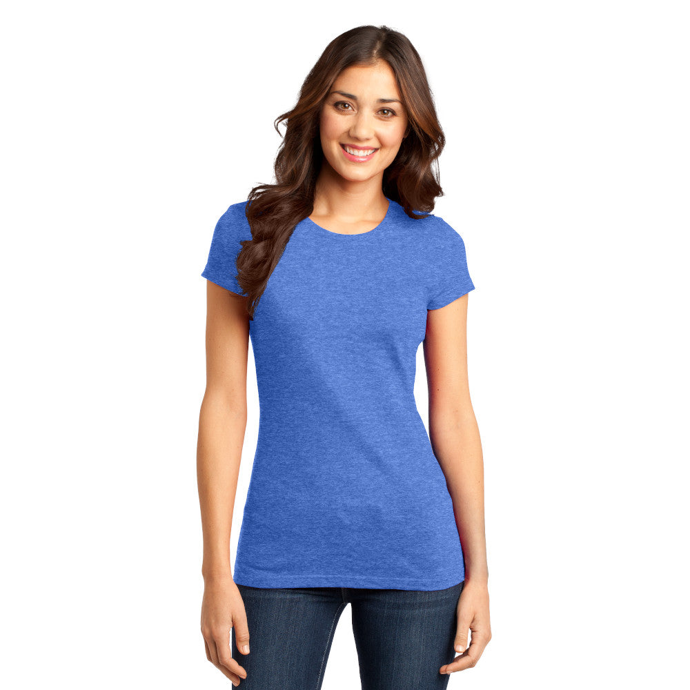 District Women’s Fitted Very Important Tee Decorated - Light Turquoise