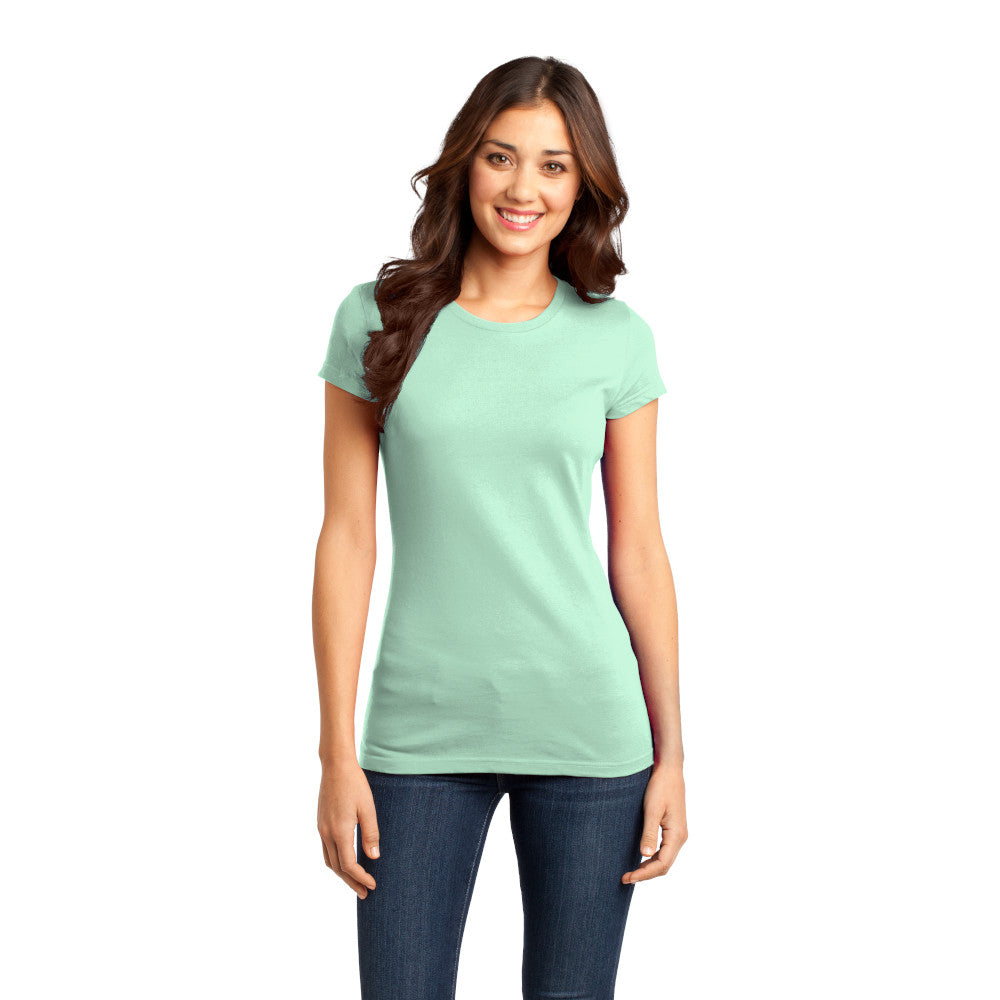 District Women’s Fitted Very Important Tee Decorated - Royal Frost Blue