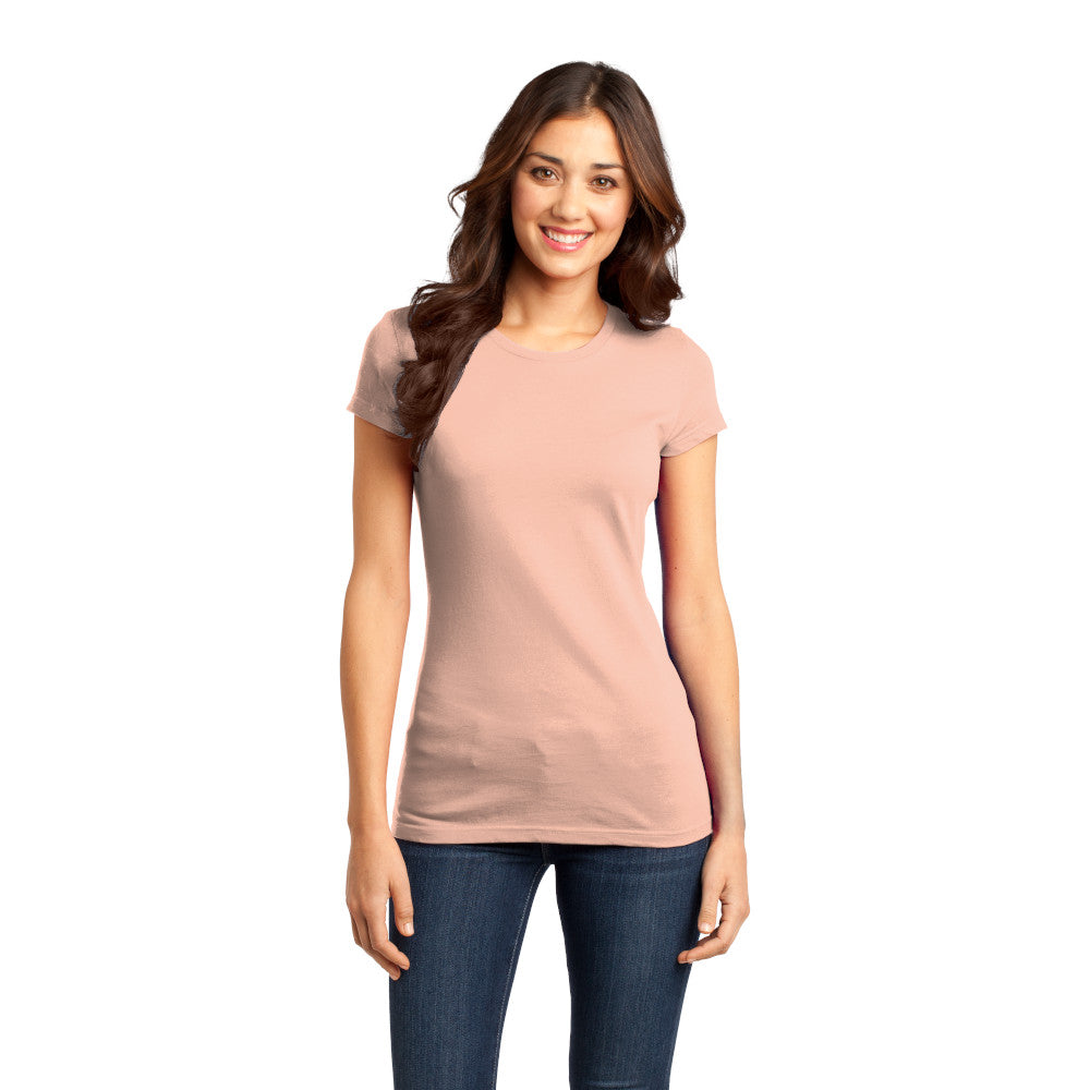 District Women’s Fitted Very Important Tee Decorated - Grey Frost