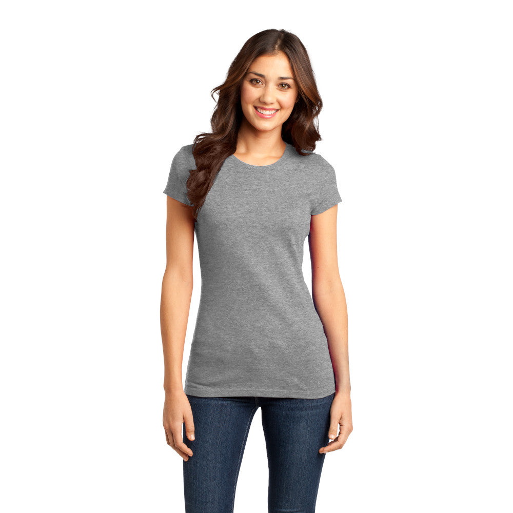 District Women’s Fitted Very Important Tee Decorated - Heathered Brown