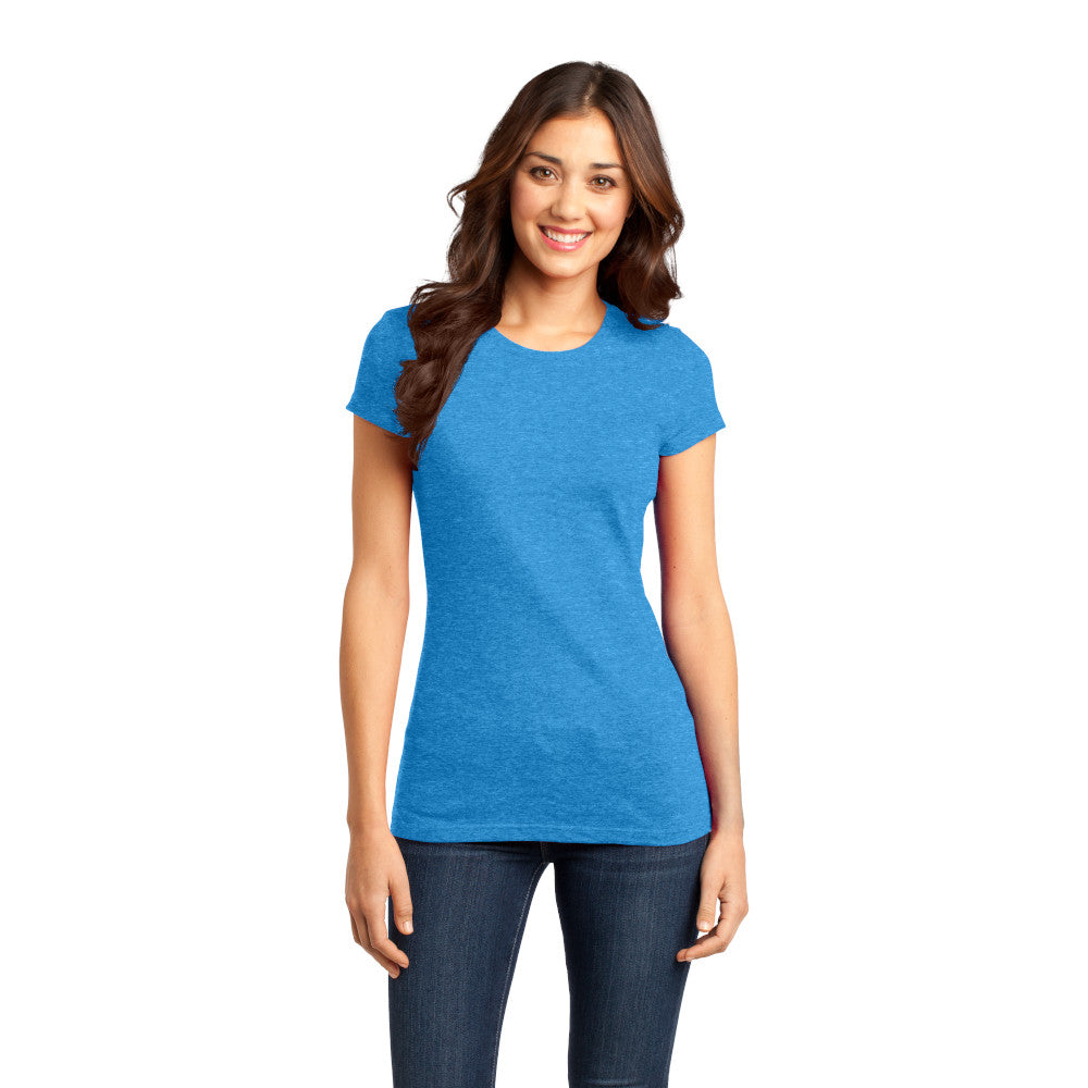 District Women’s Fitted Very Important Tee Decorated - Heathered Charcoal Grey