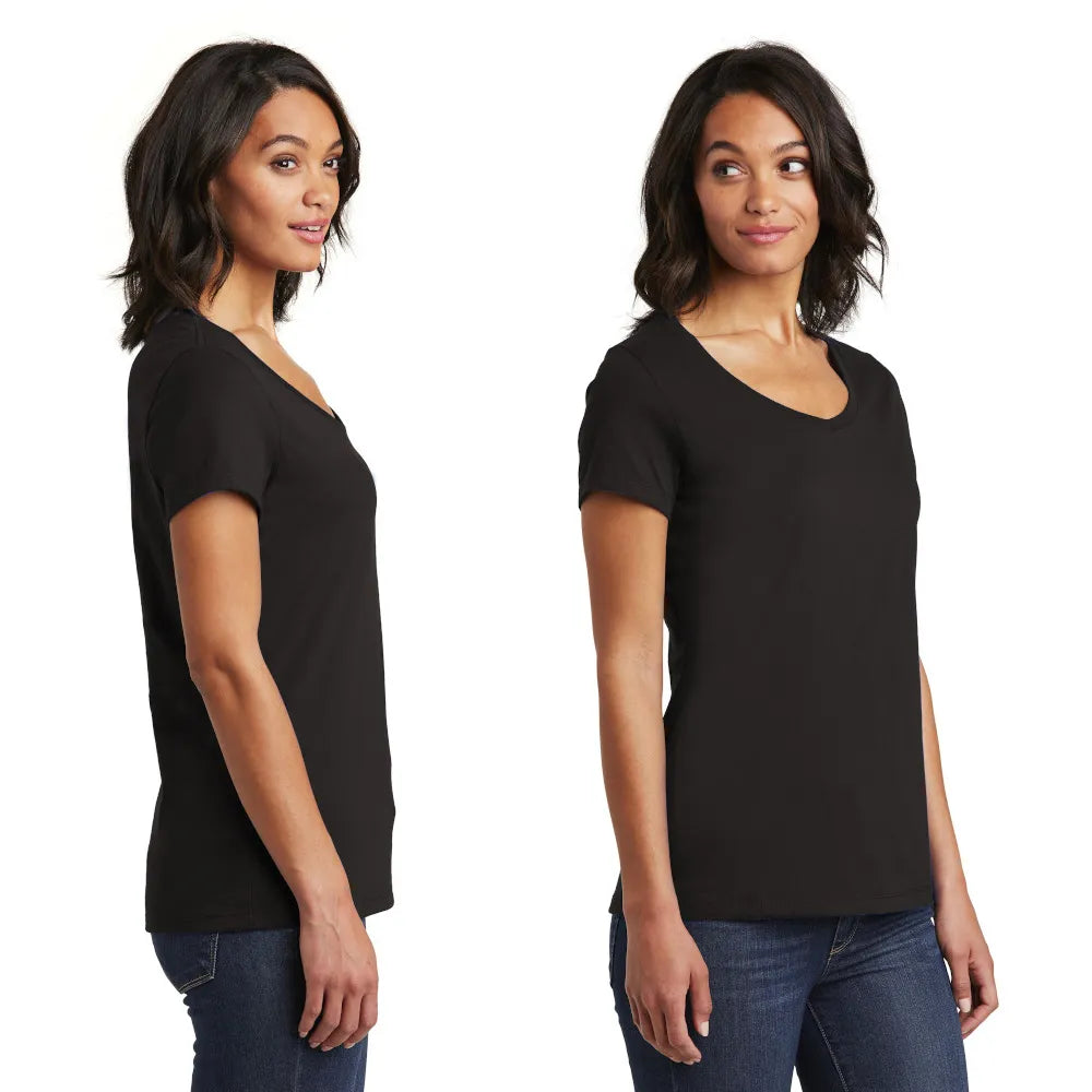 District Women’s Very Important Tee V-Neck Decorated - Blush Red Frost