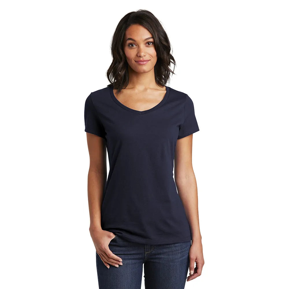 District Women’s Very Important Tee V-Neck Decorated - White