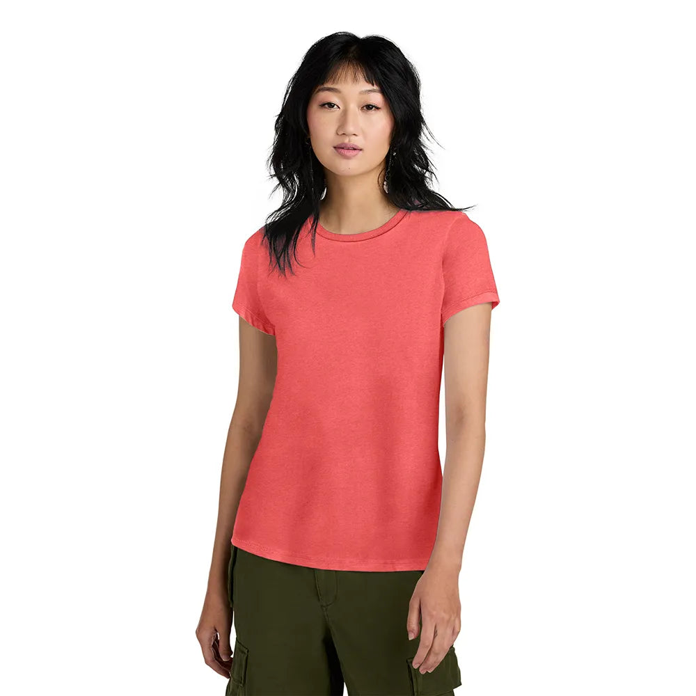 District Women’s Perfect Weight Tee Decorated - Dark Fuchsia Pink