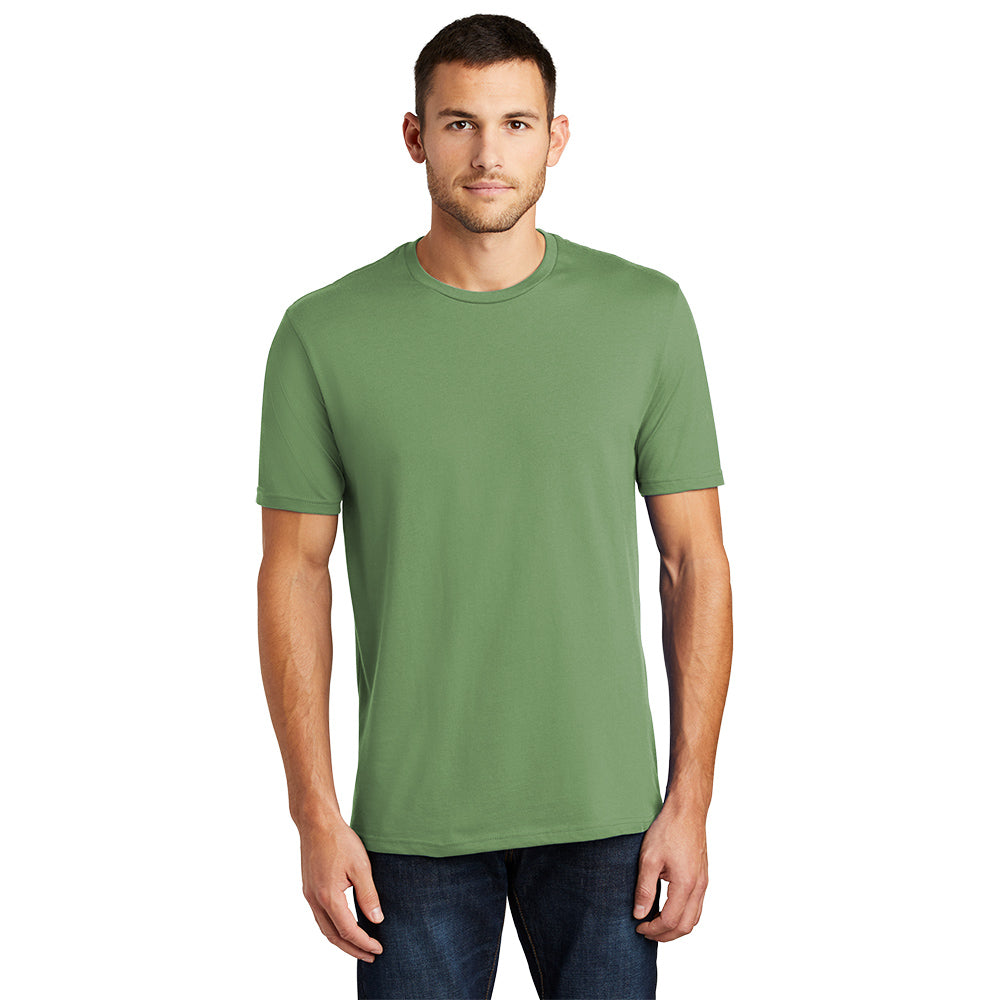 District Perfect Weight Tee Decorated - Fresh Fatigue Green (PMS 5763C)
