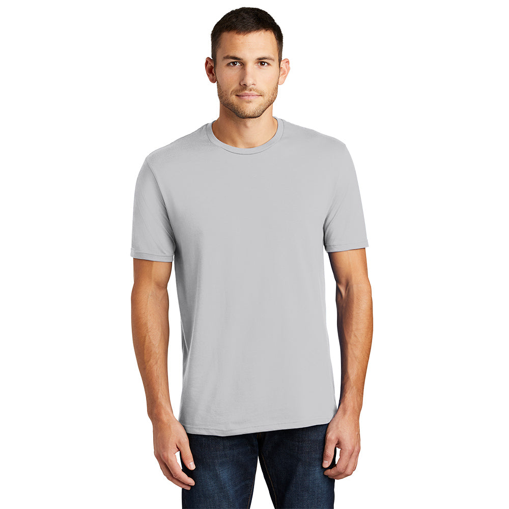 District Perfect Weight Tee Decorated - Silver Grey (PMS 435C)