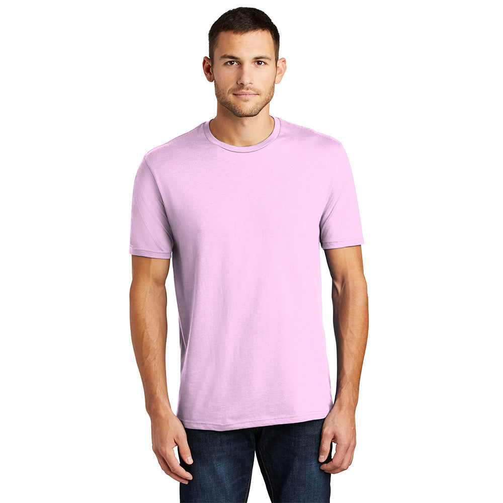 District Perfect Weight Tee Decorated - Soft Purple (PMS 523C)
