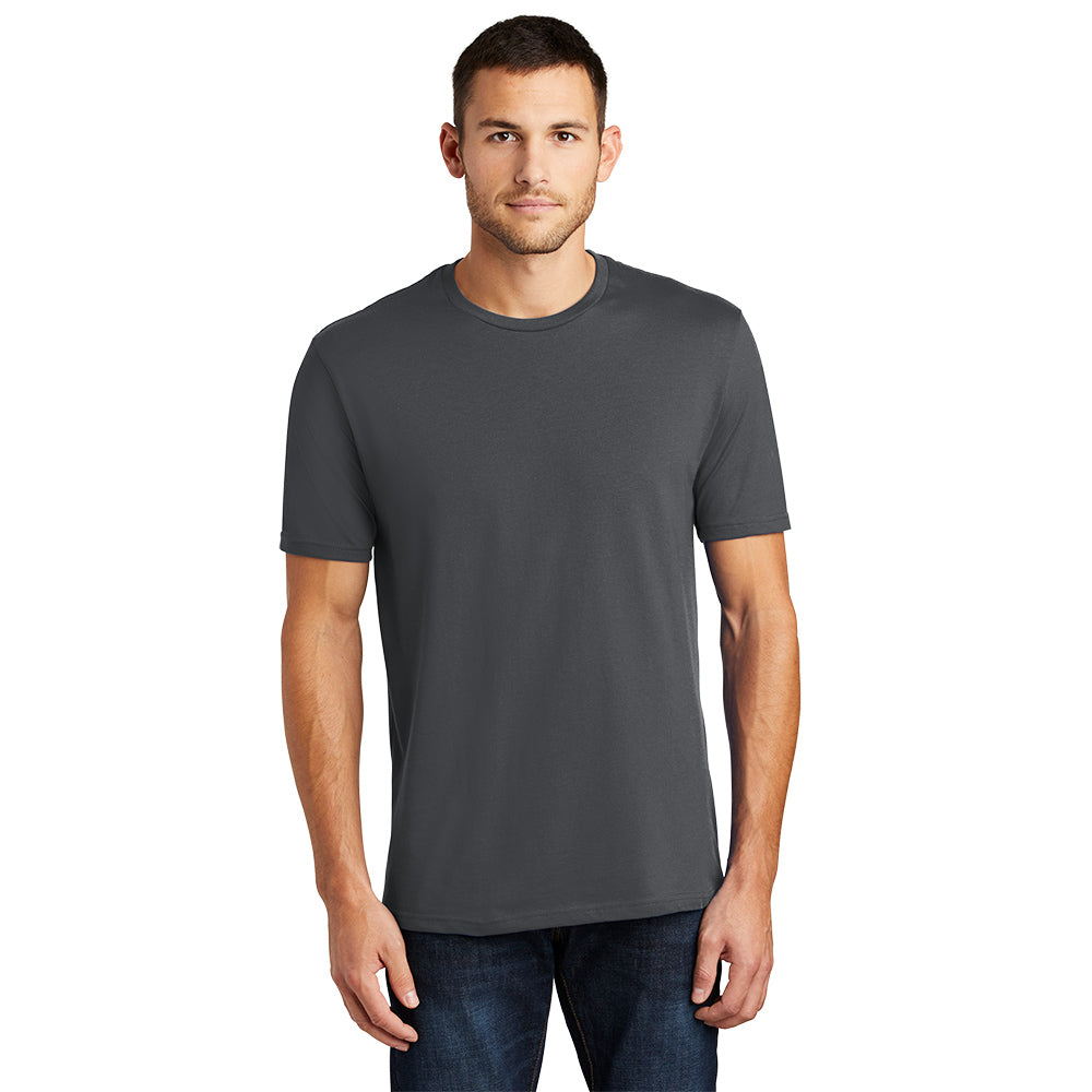 District Perfect Weight Tee Decorated - Charcoal Grey (PMS 7540C)