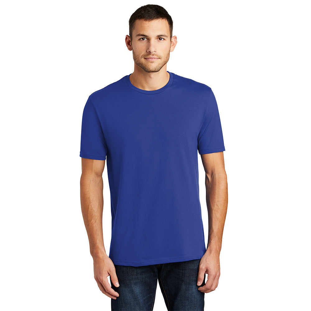 District Perfect Weight Tee Decorated - Deep Royal Blue (PMS 7687C)