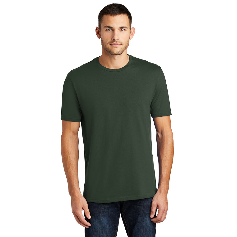 District Perfect Weight Tee Decorated - Forest Green (PMS 7736C)