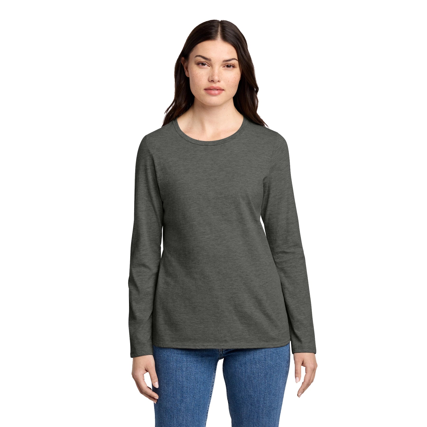 District Decorated Women’s Perfect Blend CVC Long Sleeve Tee