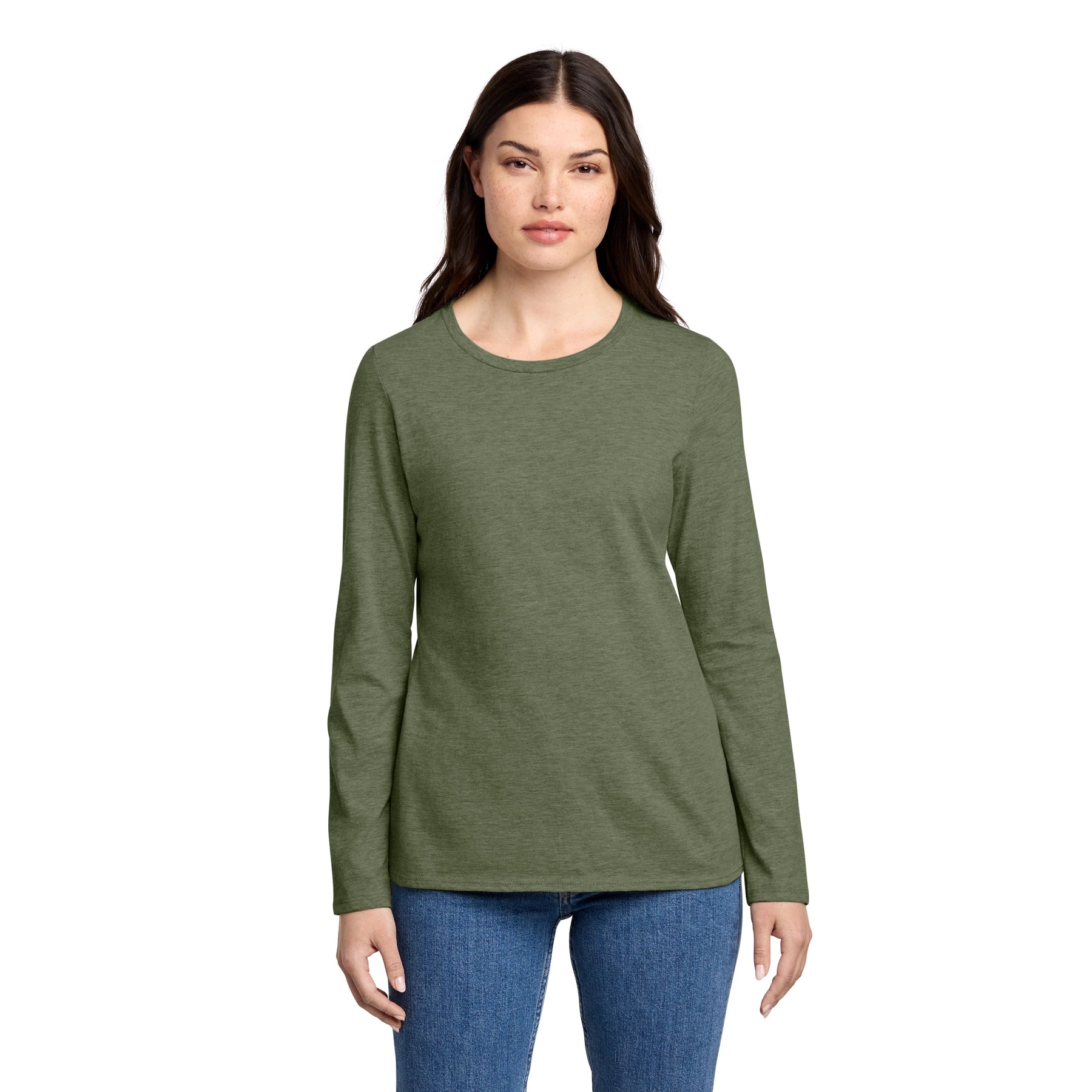 District Decorated Women’s Perfect Blend CVC Long Sleeve Tee