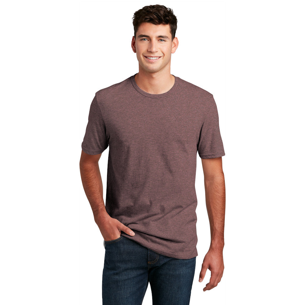 District Perfect Blend CVC Tee Decorated - Heathered Charcoal Grey (PMS 7540C)