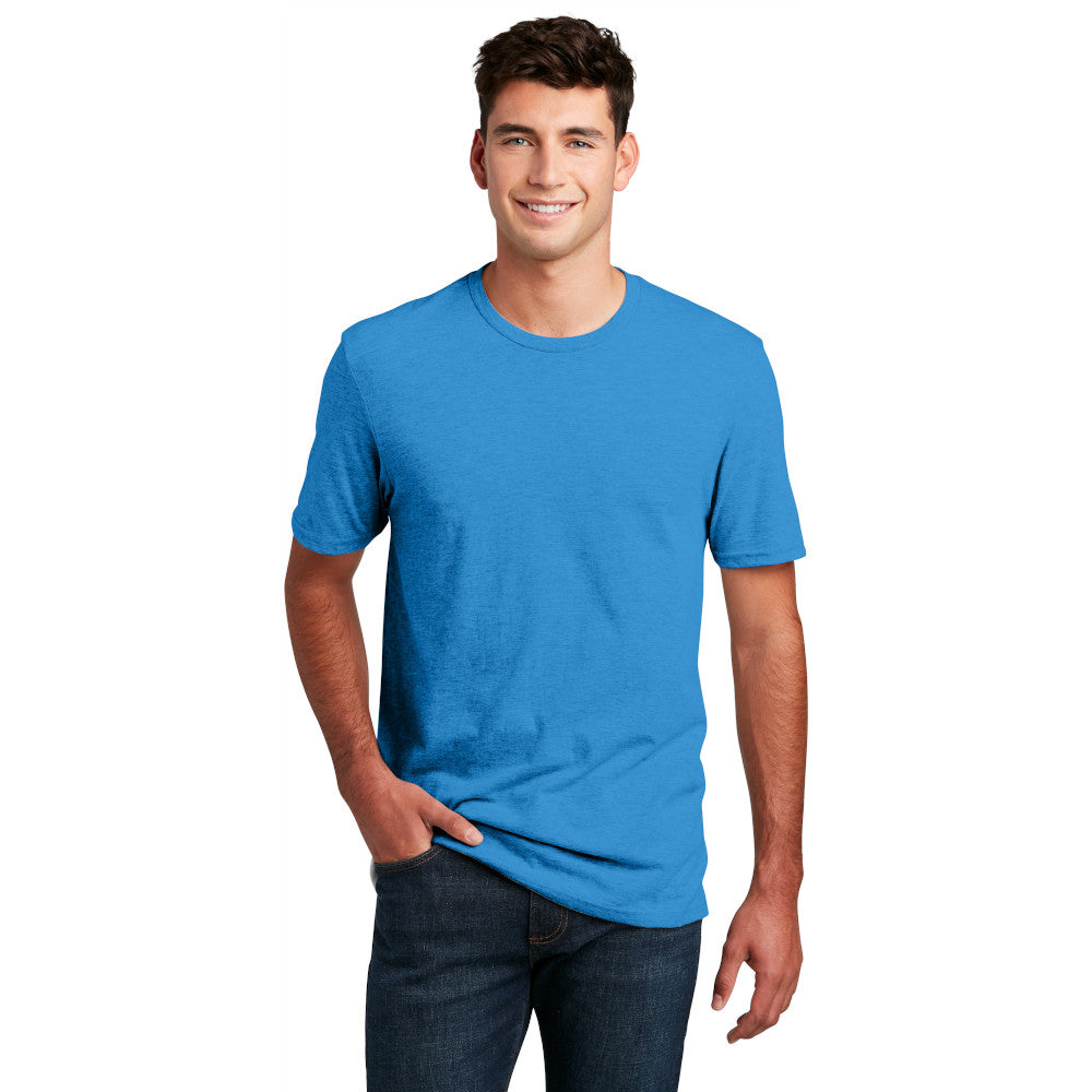 District Perfect Blend CVC Tee Decorated - Heathered Dusty Sage Blue (PMS 5575C)