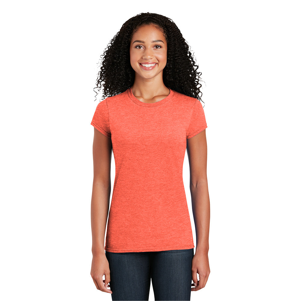 Gildan Softstyle Women's T-Shirt Decorated - Navy Blue