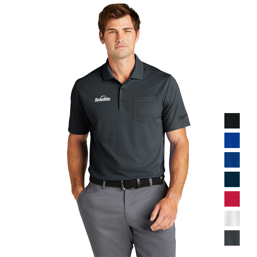 Nike Dri-FIT Micro Pique 2.0 Pocket Embroidered Polo - Anthracite Grey (PMS 432C)
