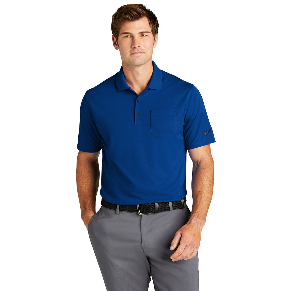 Nike Dri-FIT Micro Pique 2.0 Pocket Embroidered Polo - Navy Blue (PMS 296C)