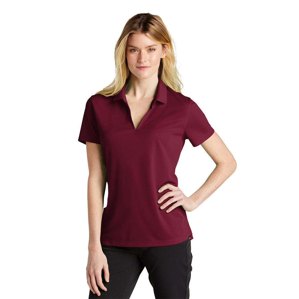 Nike Women's Dri-FIT Micro Pique 2.0 Embroidered Polo - Tidal Blue