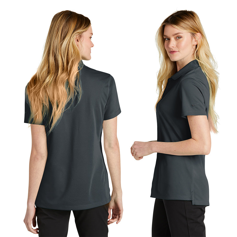 Nike Women's Dri-FIT Micro Pique 2.0 Embroidered Polo - Black