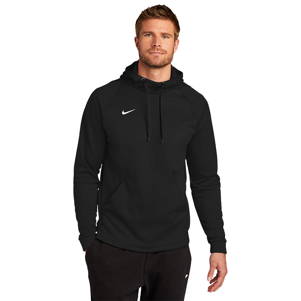 Nike Therma-FIT Pullover Fleece Hoodie Decorated - Team Dark Green