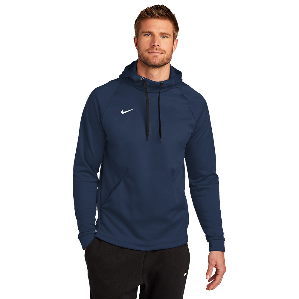 Nike Therma-FIT Pullover Fleece Hoodie Decorated - Team Royal Blue