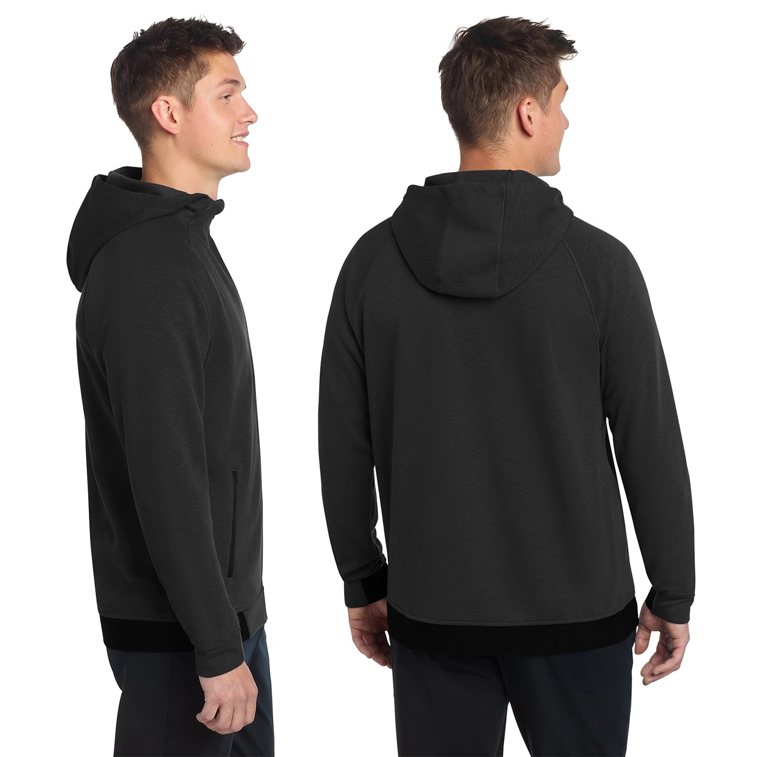 SportTek Decorated PosiCharge Strive Hooded FullZip