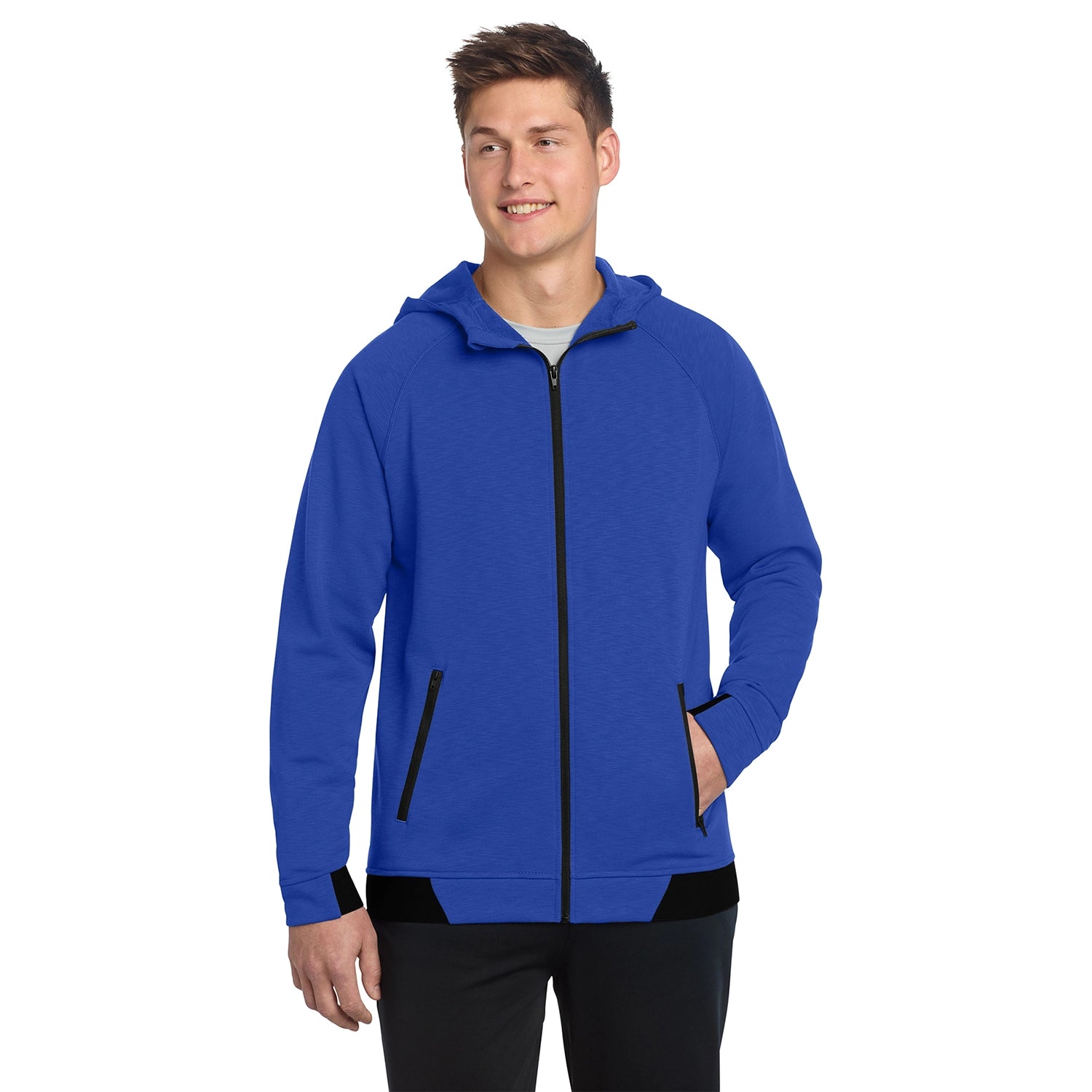 SportTek Decorated PosiCharge Strive Hooded FullZip