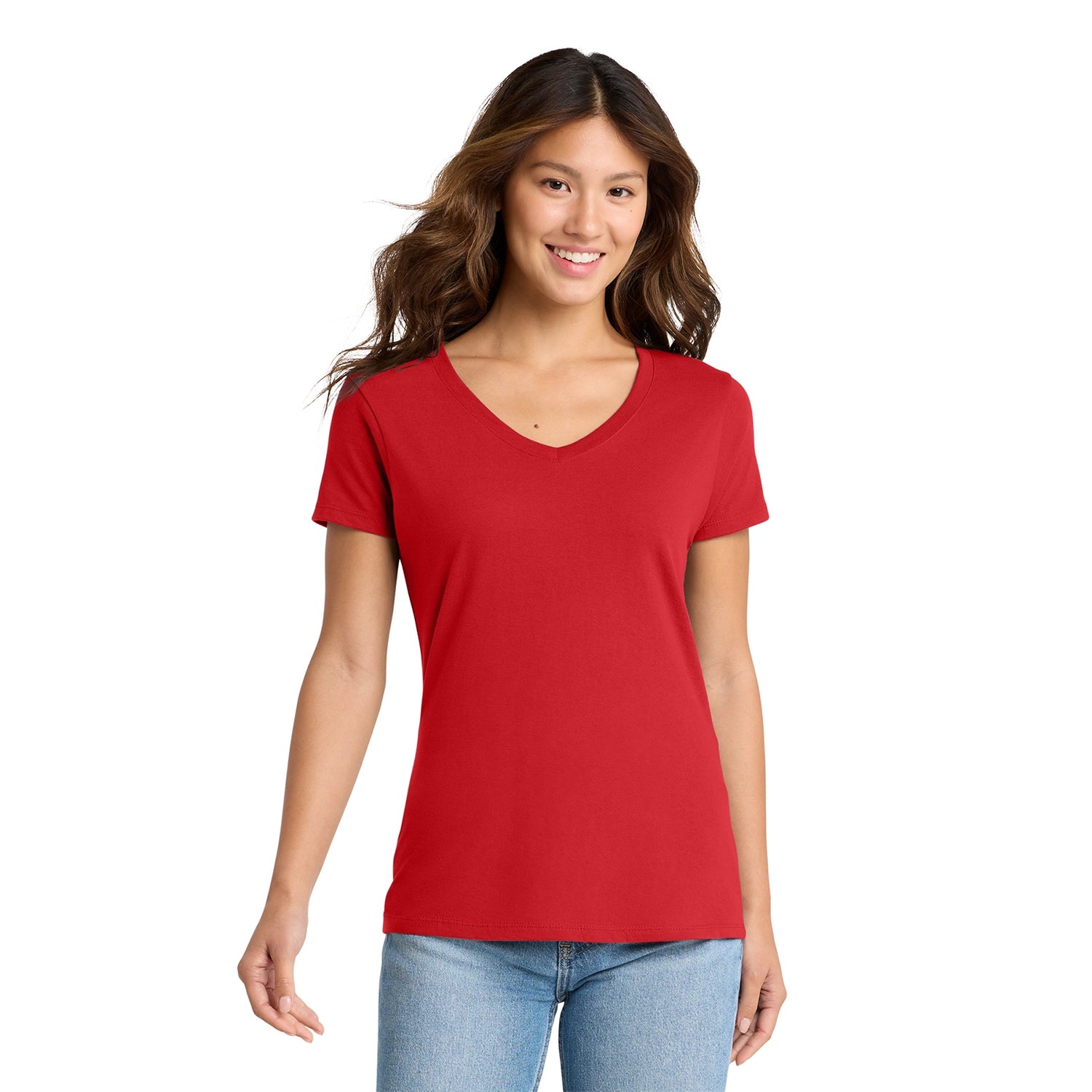 Port & Co Decorated Women's Fan Favorite VNeck Tee