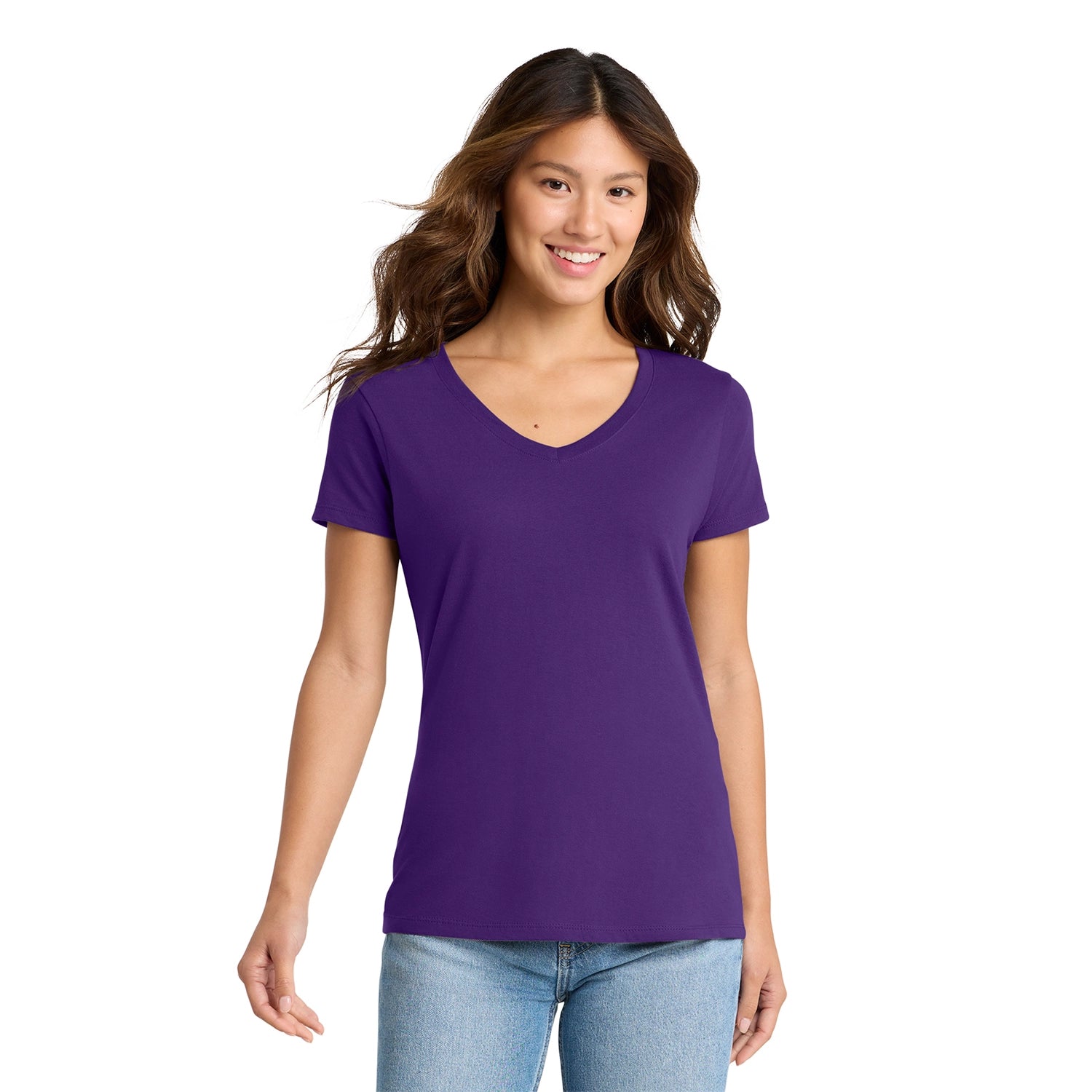 Port & Co Decorated Women's Fan Favorite VNeck Tee