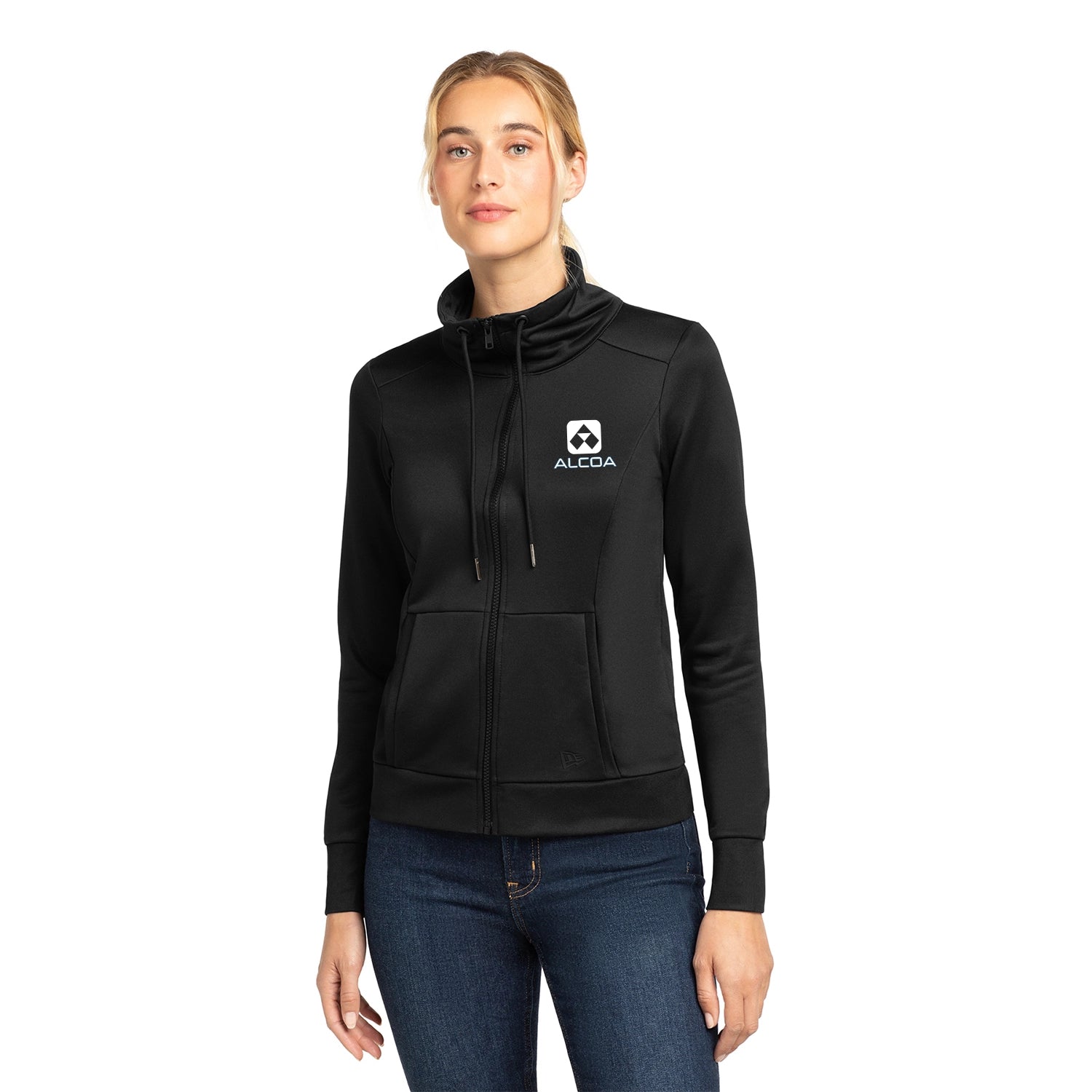 New Era Women's Performance Terry Embroidered FullZip Cowl
