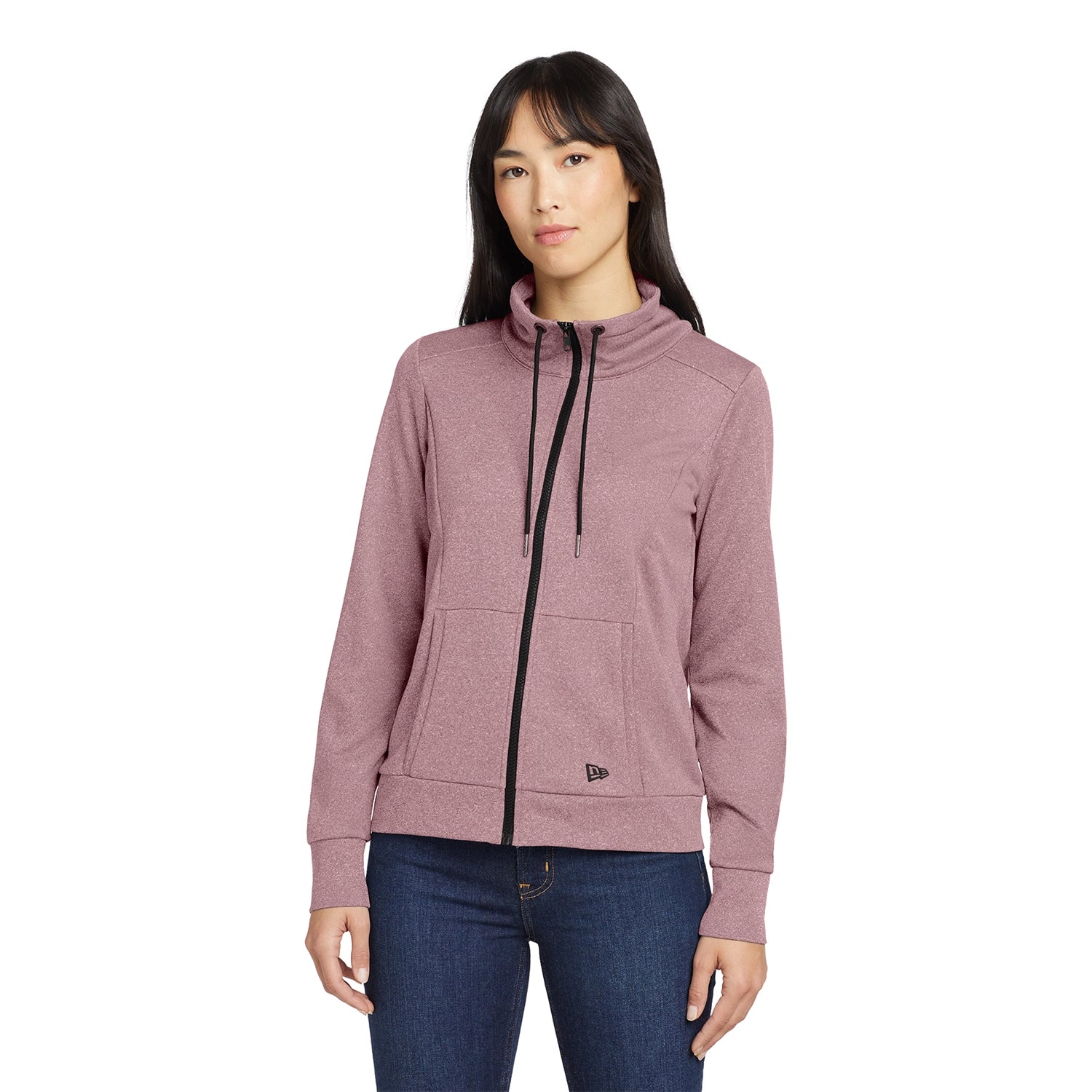 New Era Women's Performance Terry Embroidered FullZip Cowl