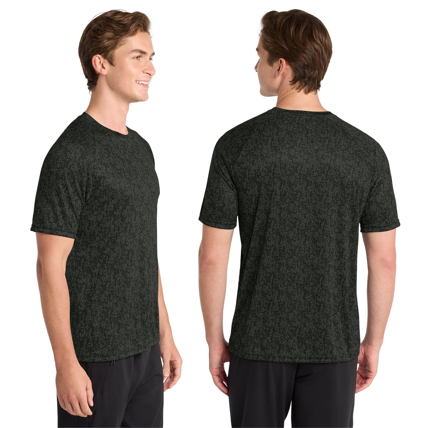 SportTek Decorated Digi Camo Tee