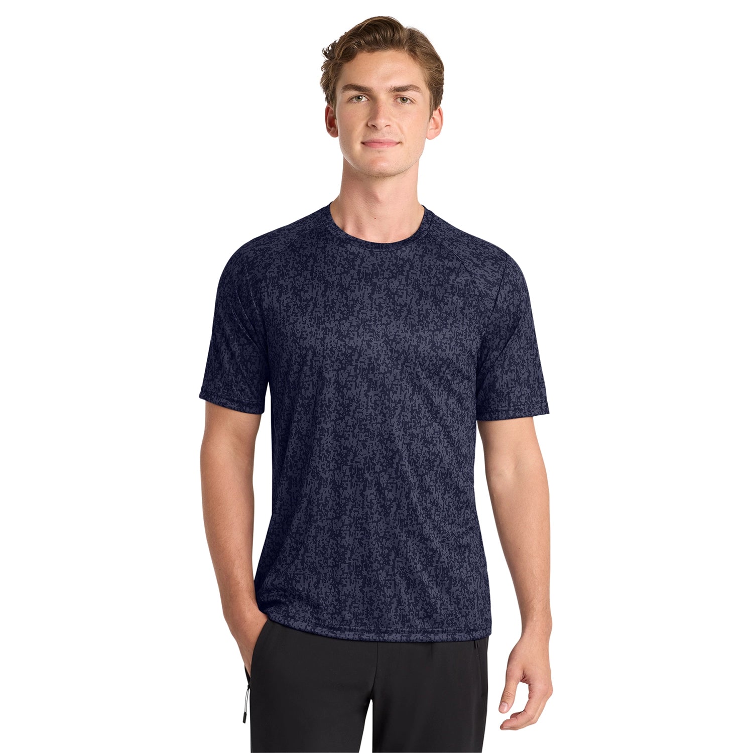 SportTek Decorated Digi Camo Tee