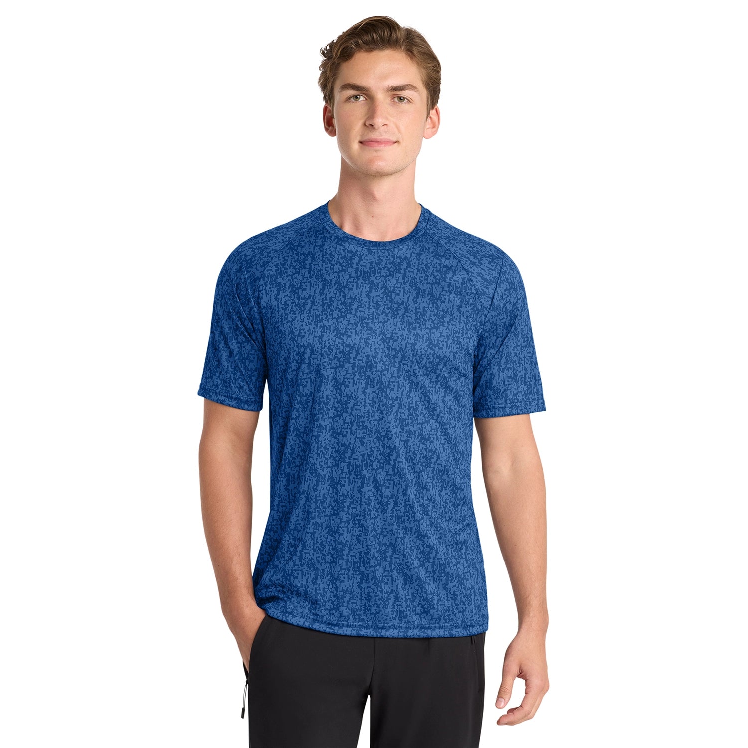 SportTek Decorated Digi Camo Tee