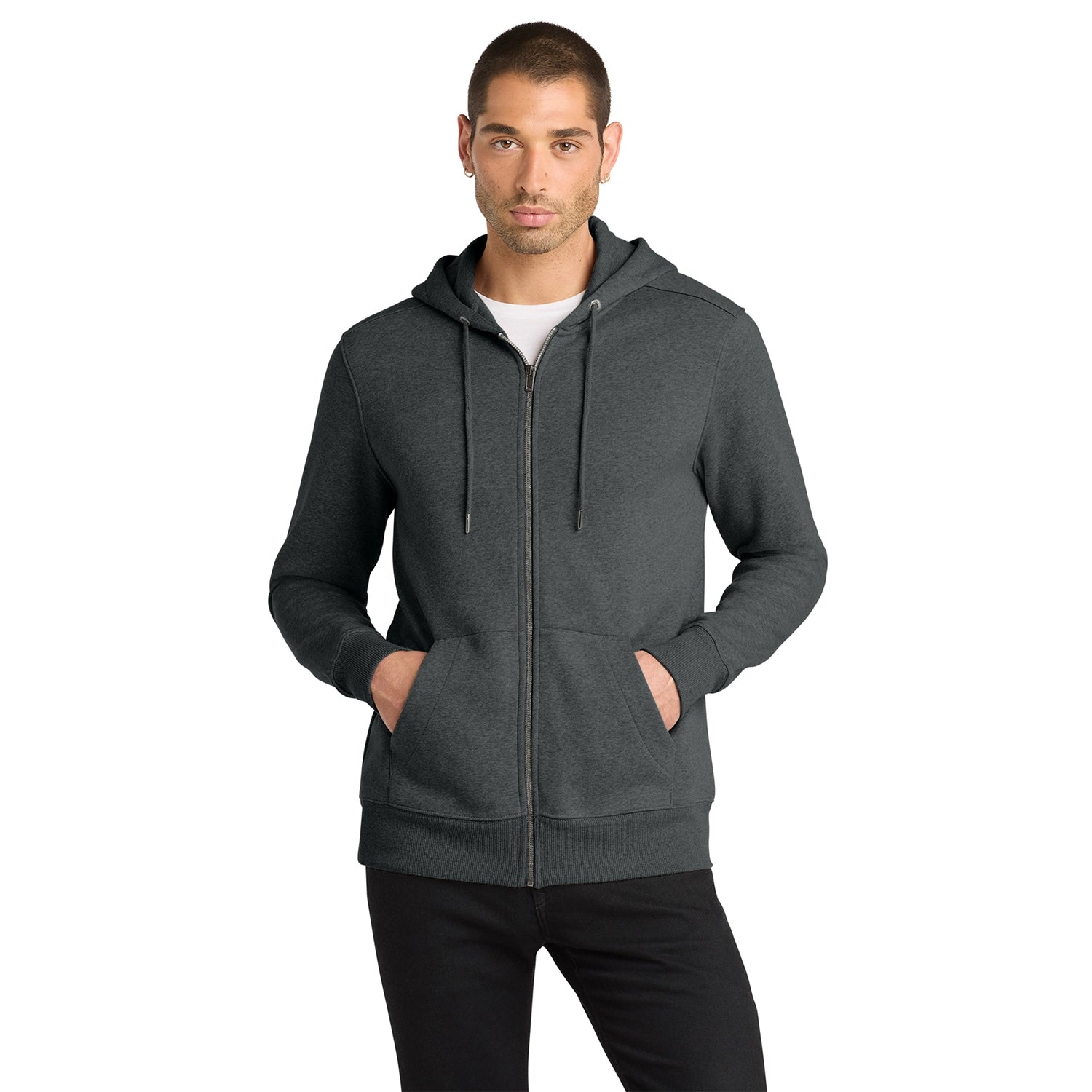 District Decorated Perfect Weight Fleece FullZip Hoodie